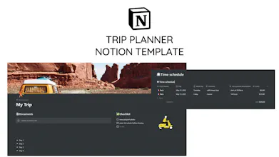 Notion Trip Planner Template gallery image