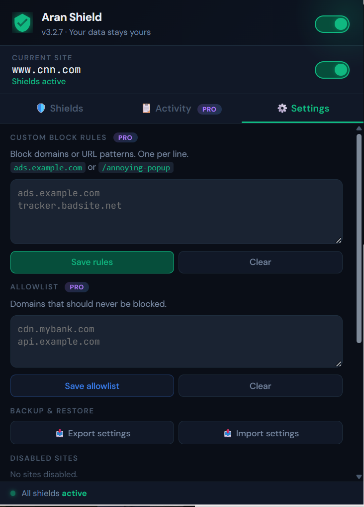 Aran Shield - Privacy Protection gallery image