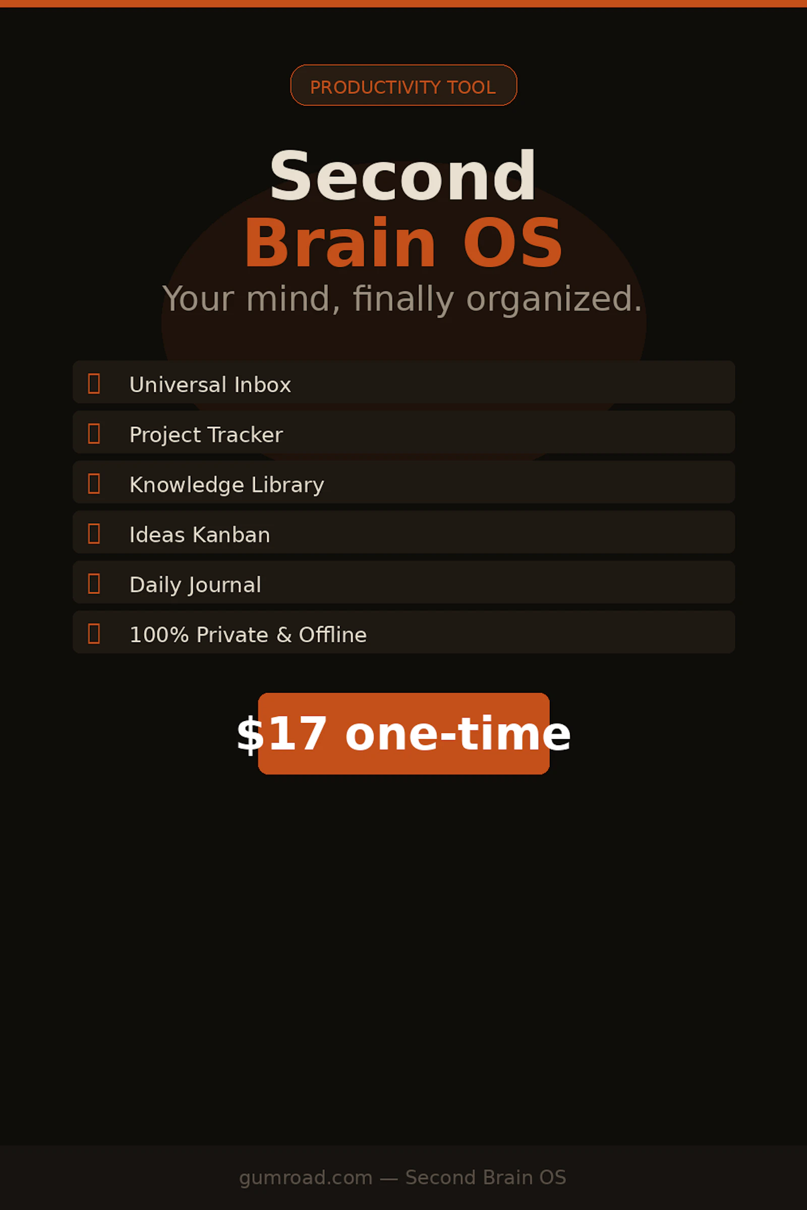 Second Brain OS screenshot 1