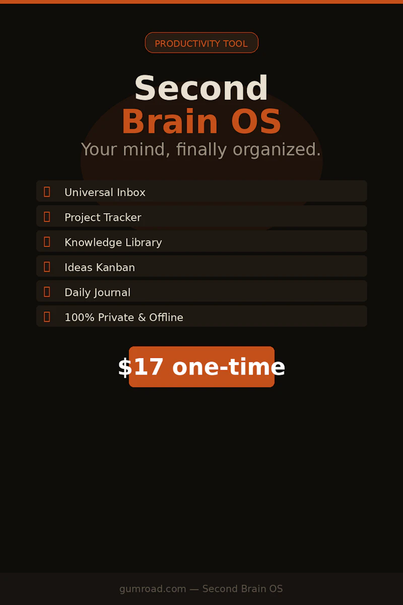 Second Brain OS screenshot 1