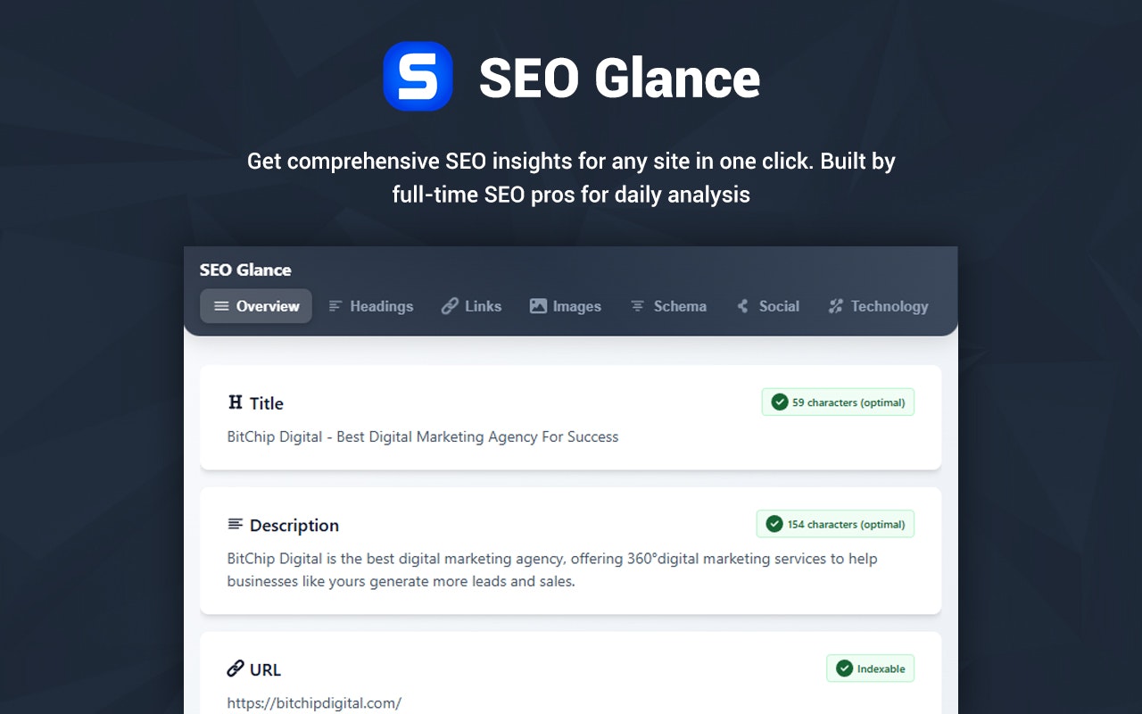 SEO Glance gallery image