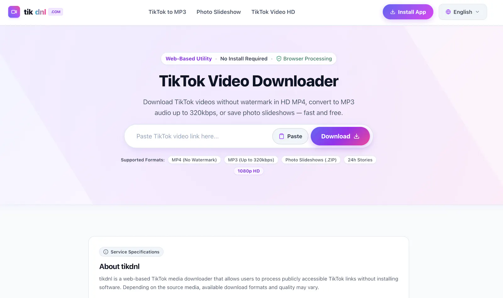 TikTok Video Downloader screenshot 1
