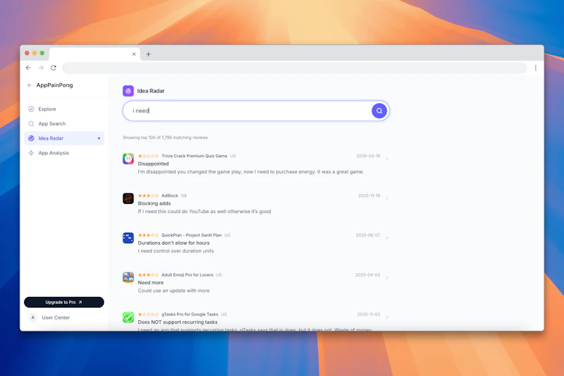 AppPainPong screenshot 3