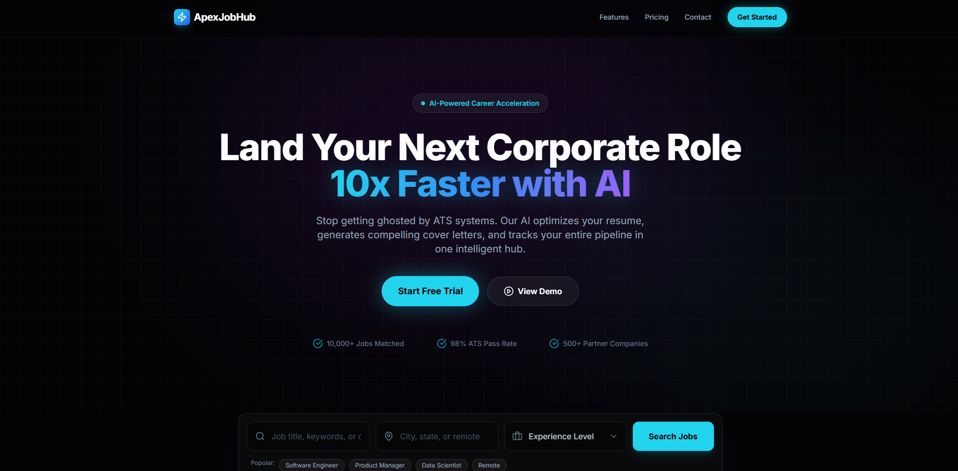 ApexJobHub AI Career Portal gallery image