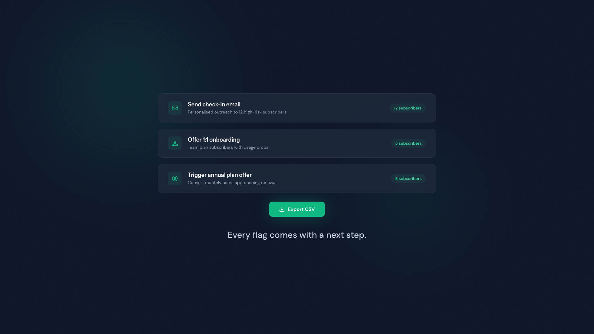 ChurnHalt: churn intelligence for Stripe gallery image