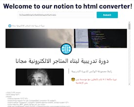 Notion in HTML gallery image