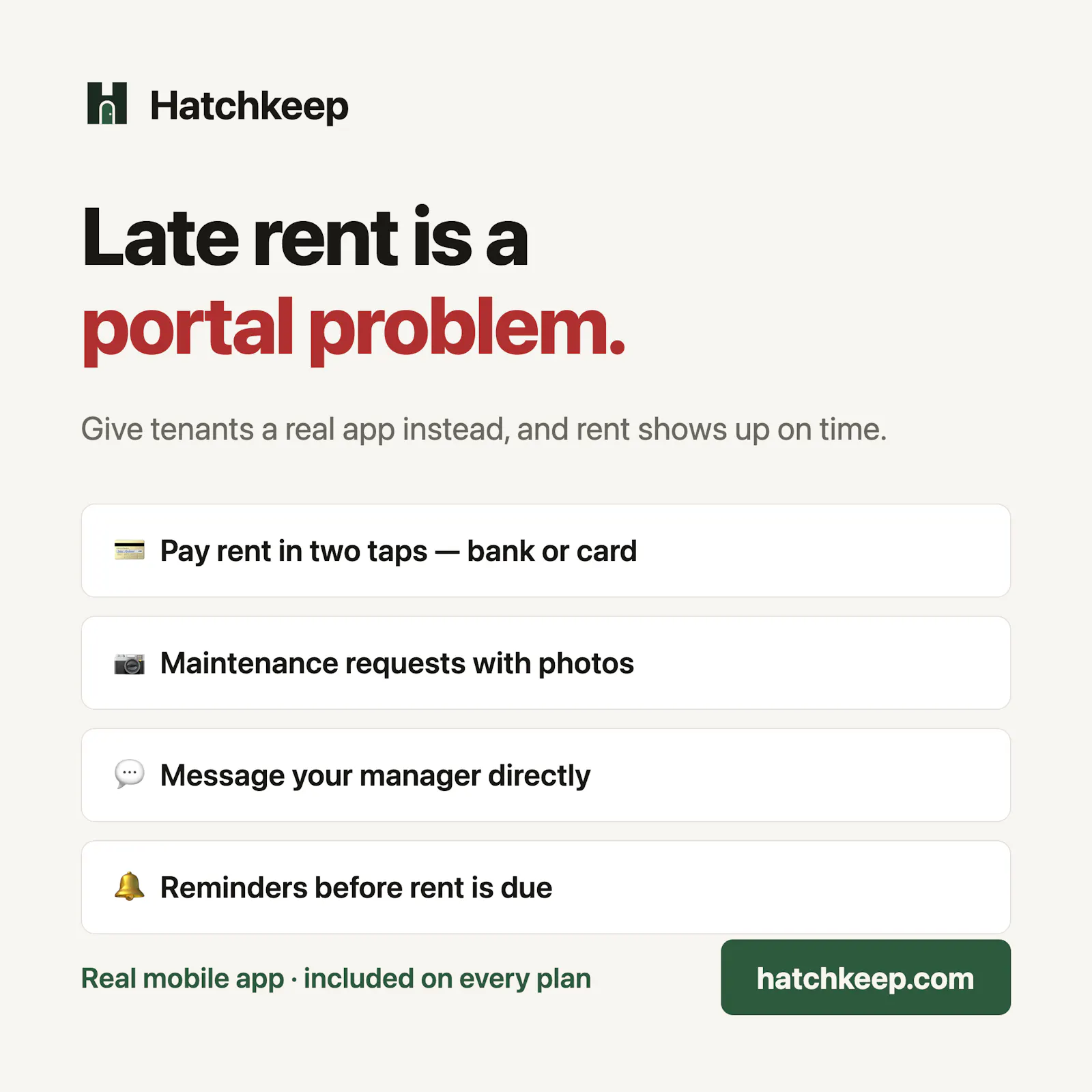 Hatchkeep — Free Property Management  screenshot 9