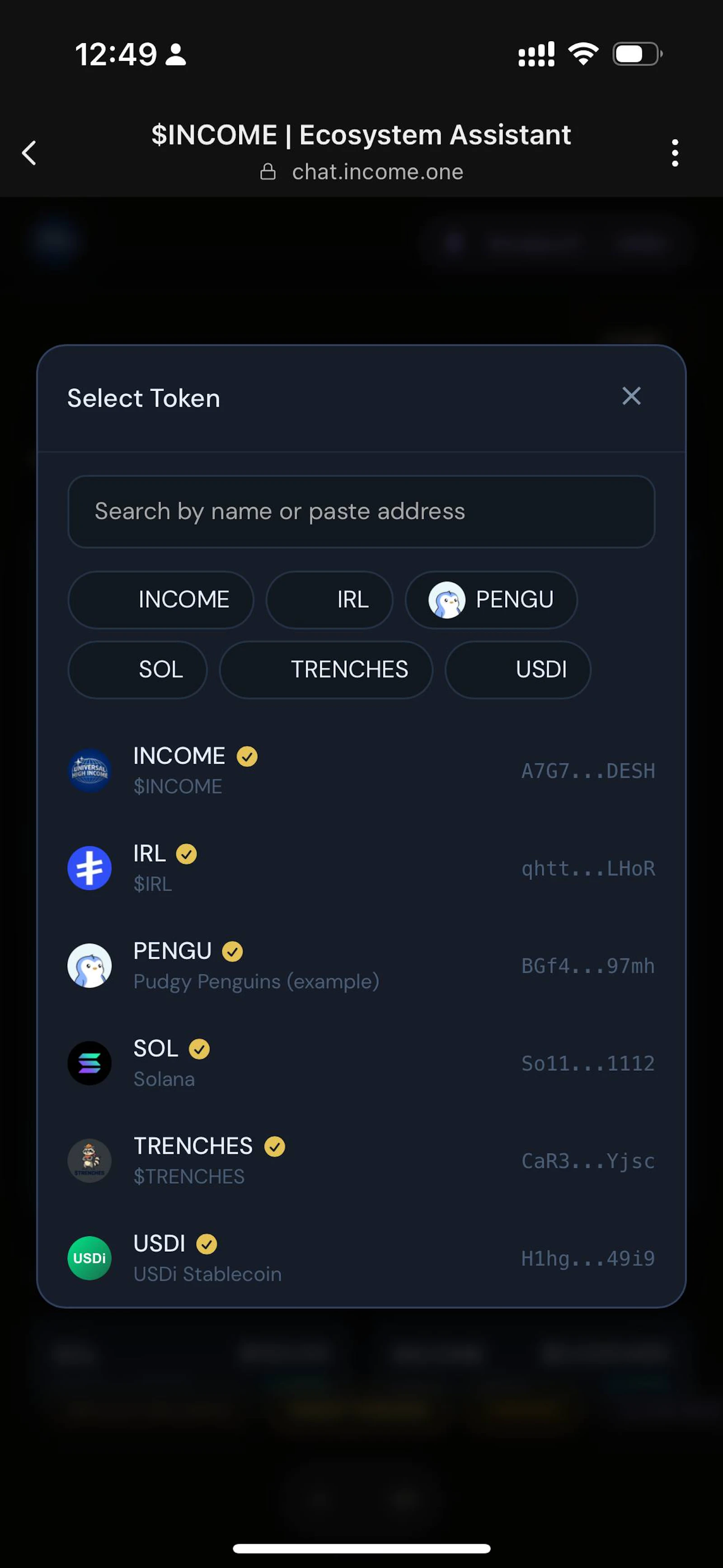 $INCOME screenshot 2