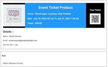 Event Tickets Manager for WooCommerce gallery image