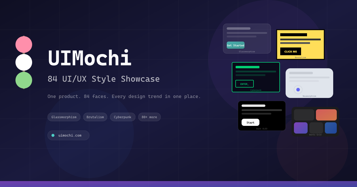 UIMochi - Main product screenshot demonstrating key features and user interface