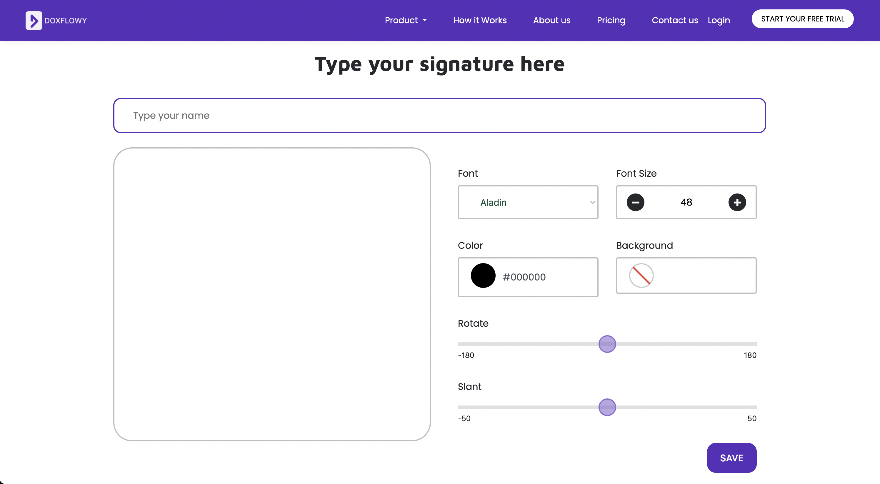 Doxflowy Free Online Signature Generator gallery image