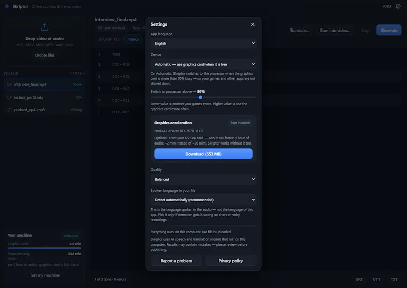 Skriptor screenshot 3