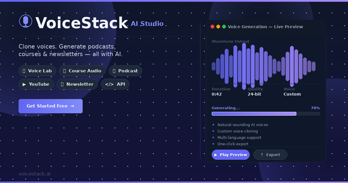 VoiceStack AI Studio gallery image