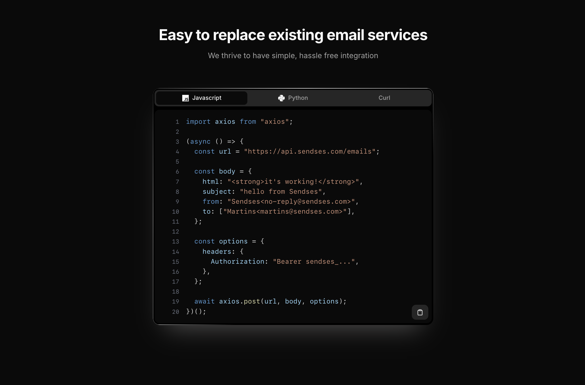 Sendses - More affordable email service media 1