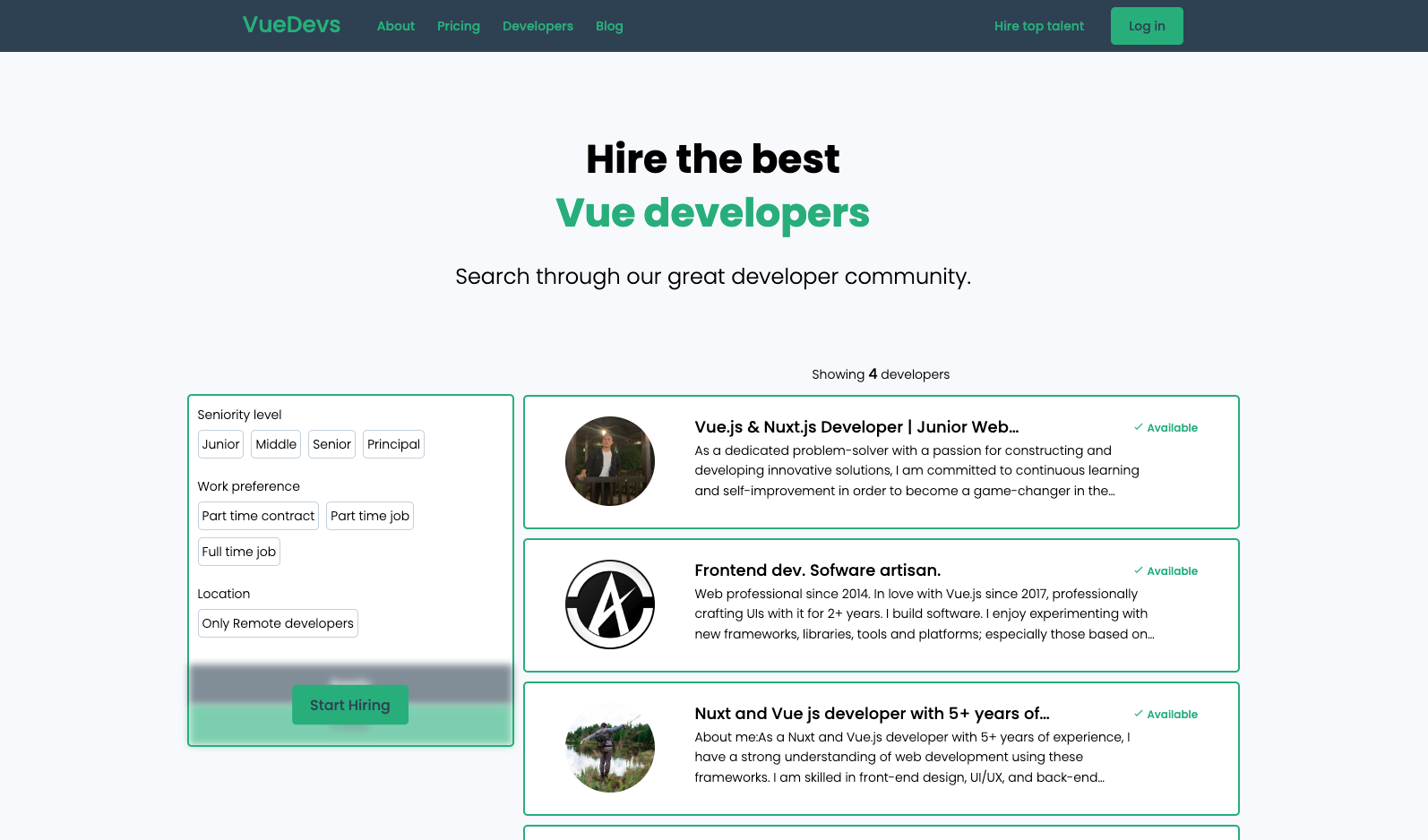 Vuedevs - Vue डेवलपर्स के लिए रिवर्स जॉब बोर्ड मीडिया 1