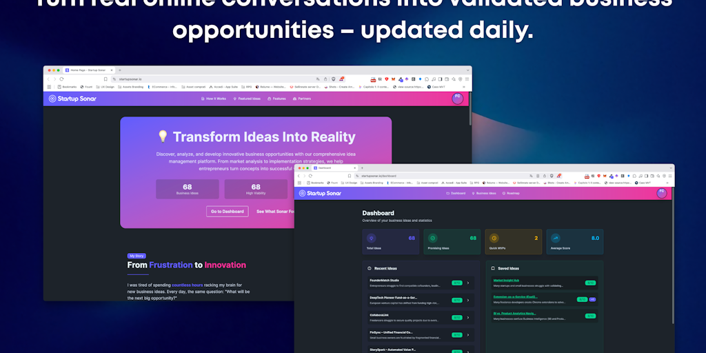 StartupSonar - Your Idea Sonarr