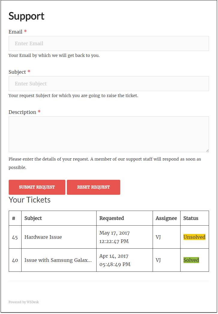 WSDesk - WordPress HelpDesk System gallery image