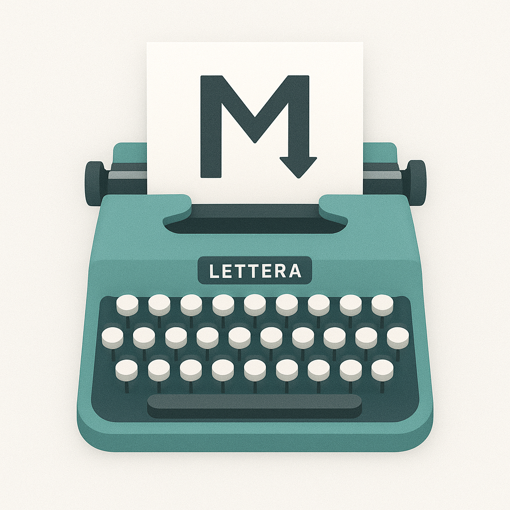 Lettera, Markdown Ed... logo