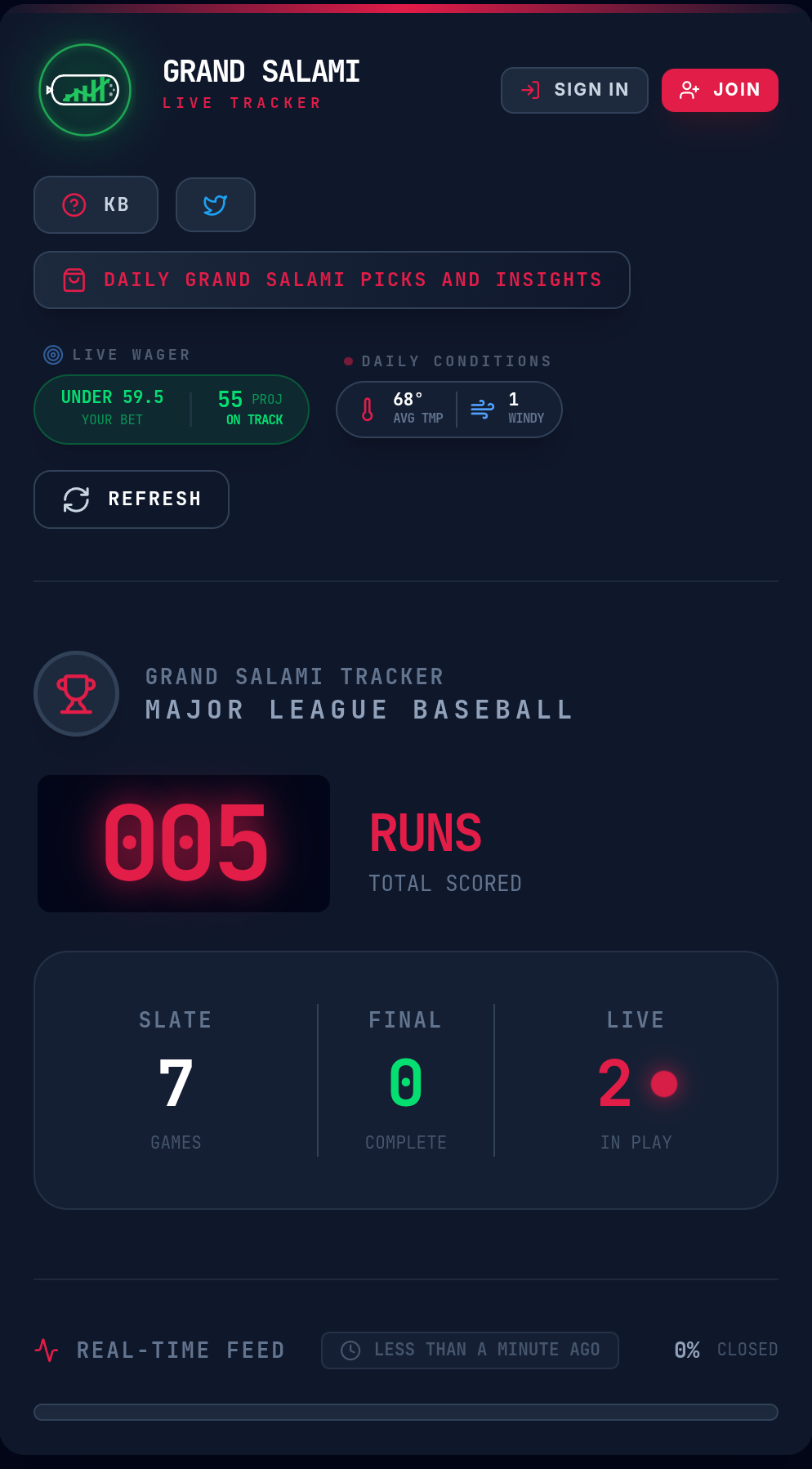MLB Grand Salami Tracker gallery image