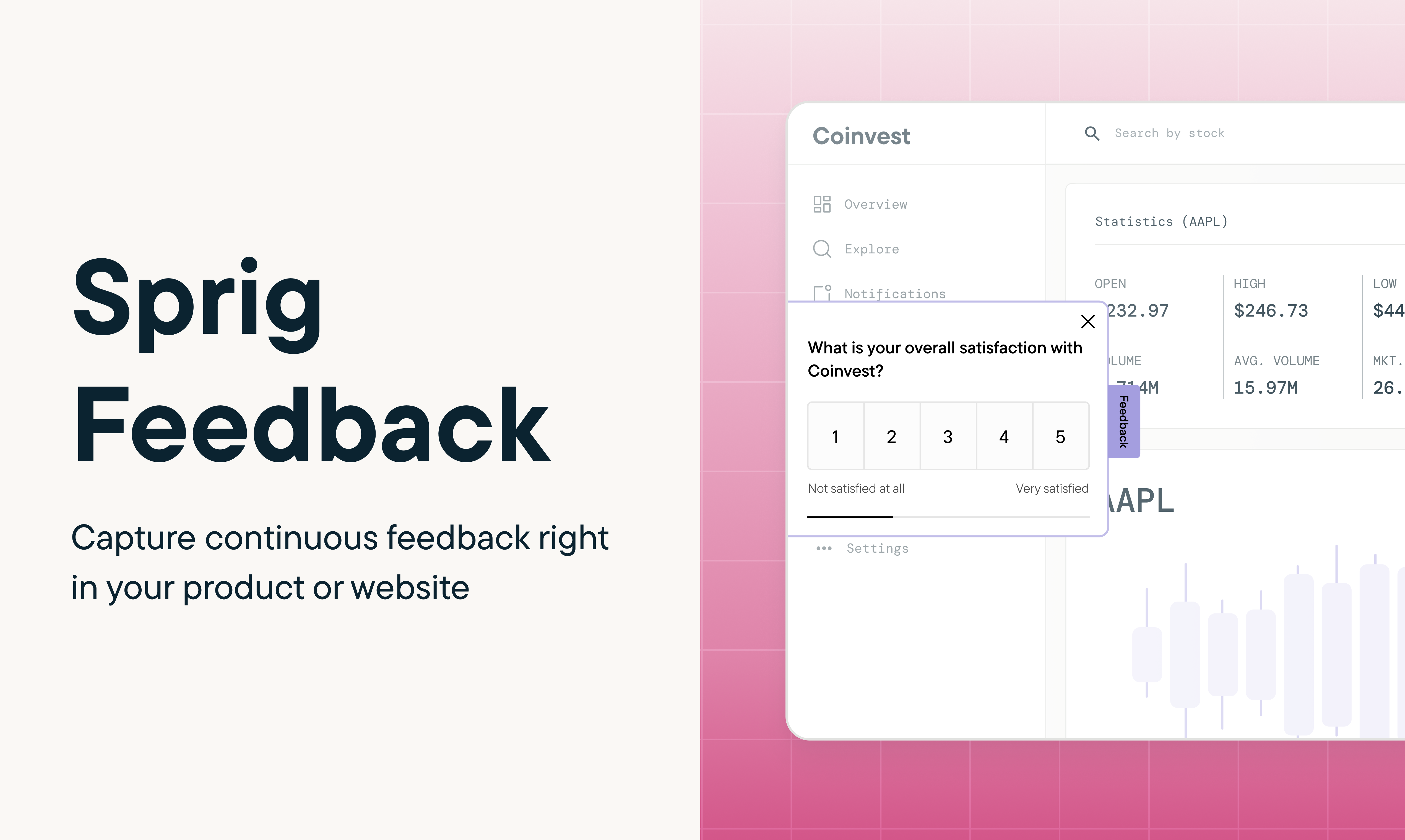 sprig-feedback - Capture continuous feedback right in your product or website