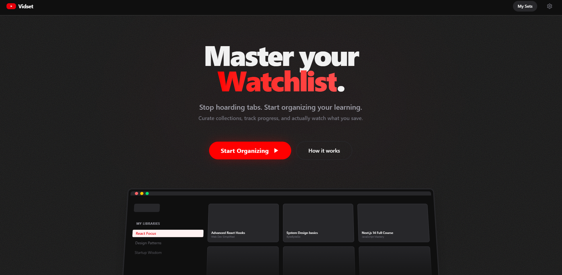 YouTube Video Organizer - Screenshot 2 showing product features and functionality