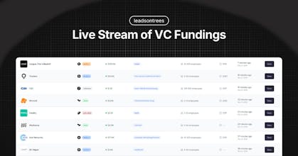 LeadsOnTrees - VC Funding Webhooks gallery image