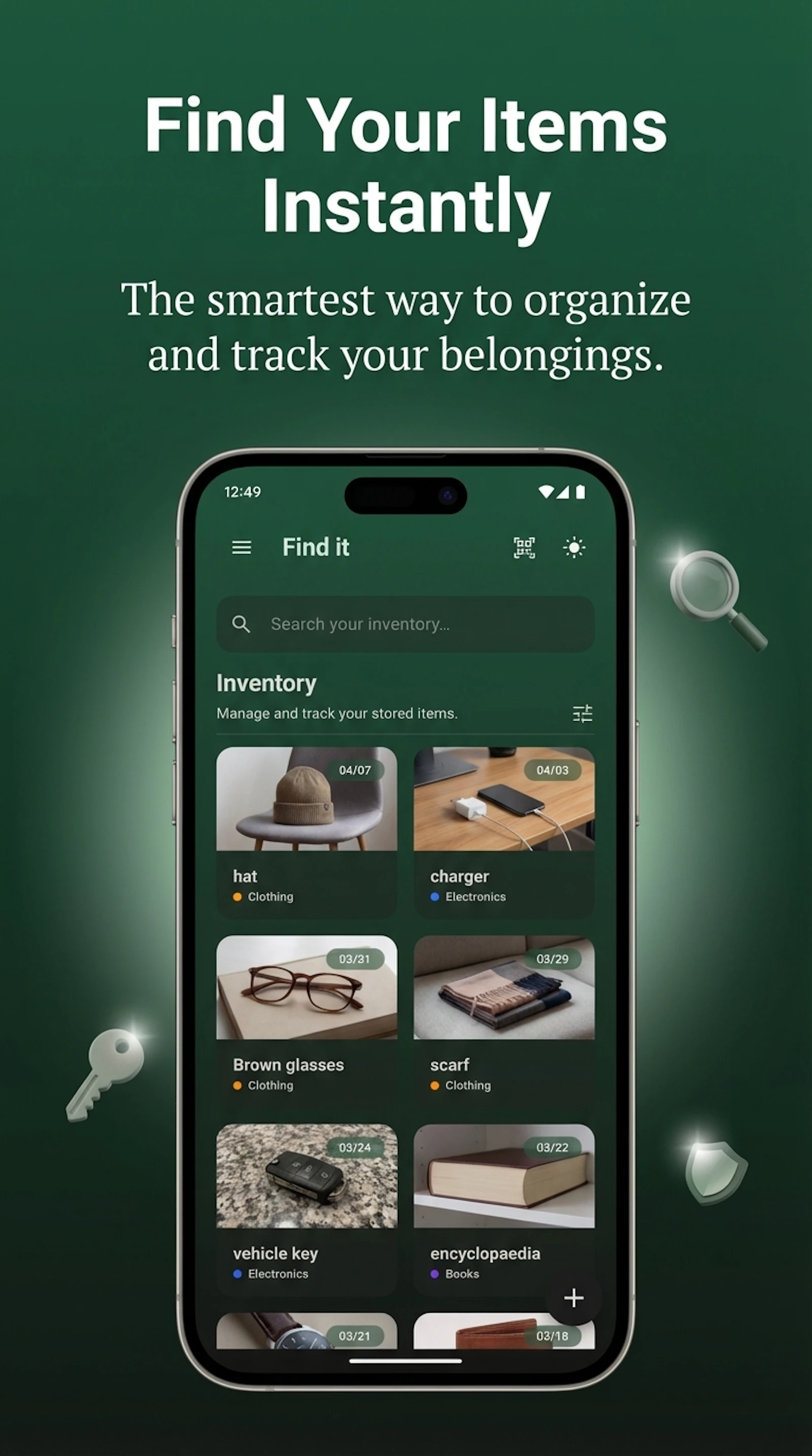 Findit - Simple Tracker & Organizer screenshot 2