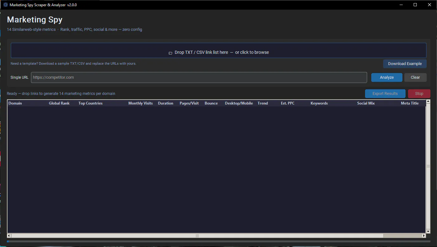 Marketing Spy Analyzer