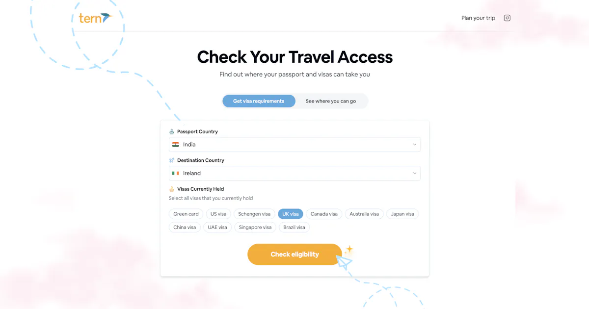 Tern – Where Can Your Passport Take You?