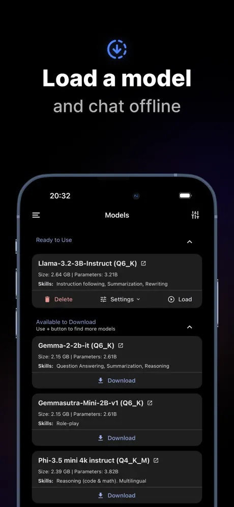 PocketPal AI - 設備，離線和私人LLM media 4