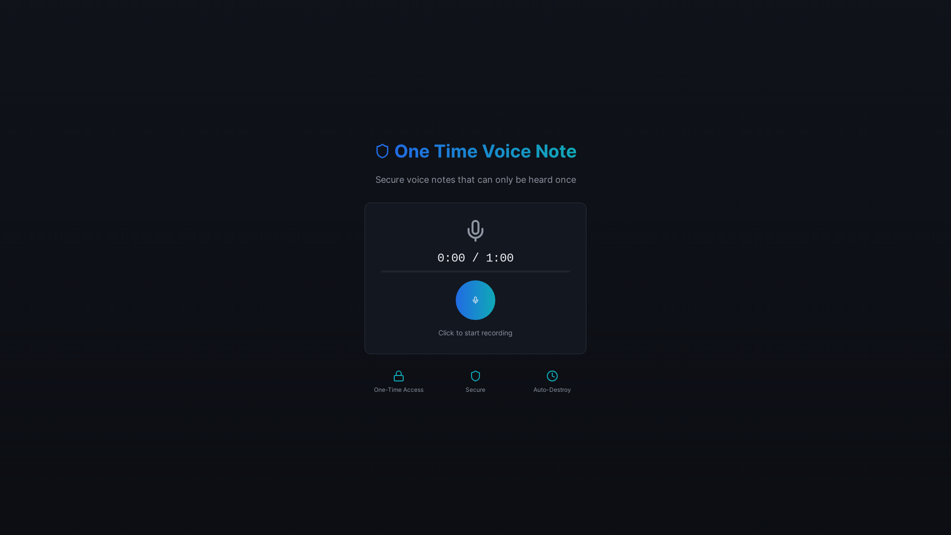 وسائط One Time Voice Note 1