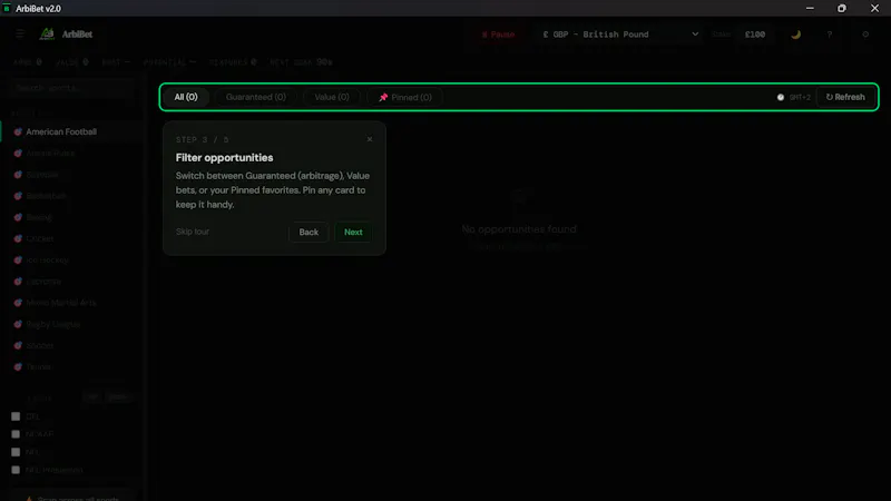 ArbiBet — Find Guaranteed Profits screenshot 4