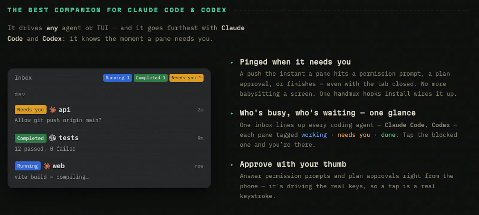 handmux—Your coding agent, on your phone screenshot 2