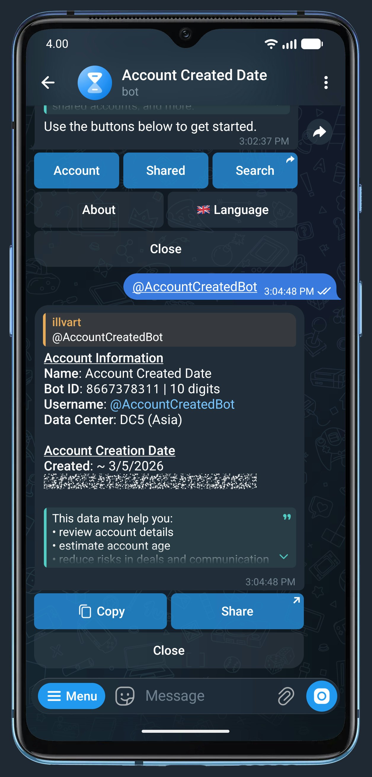 Account Created Date gallery image