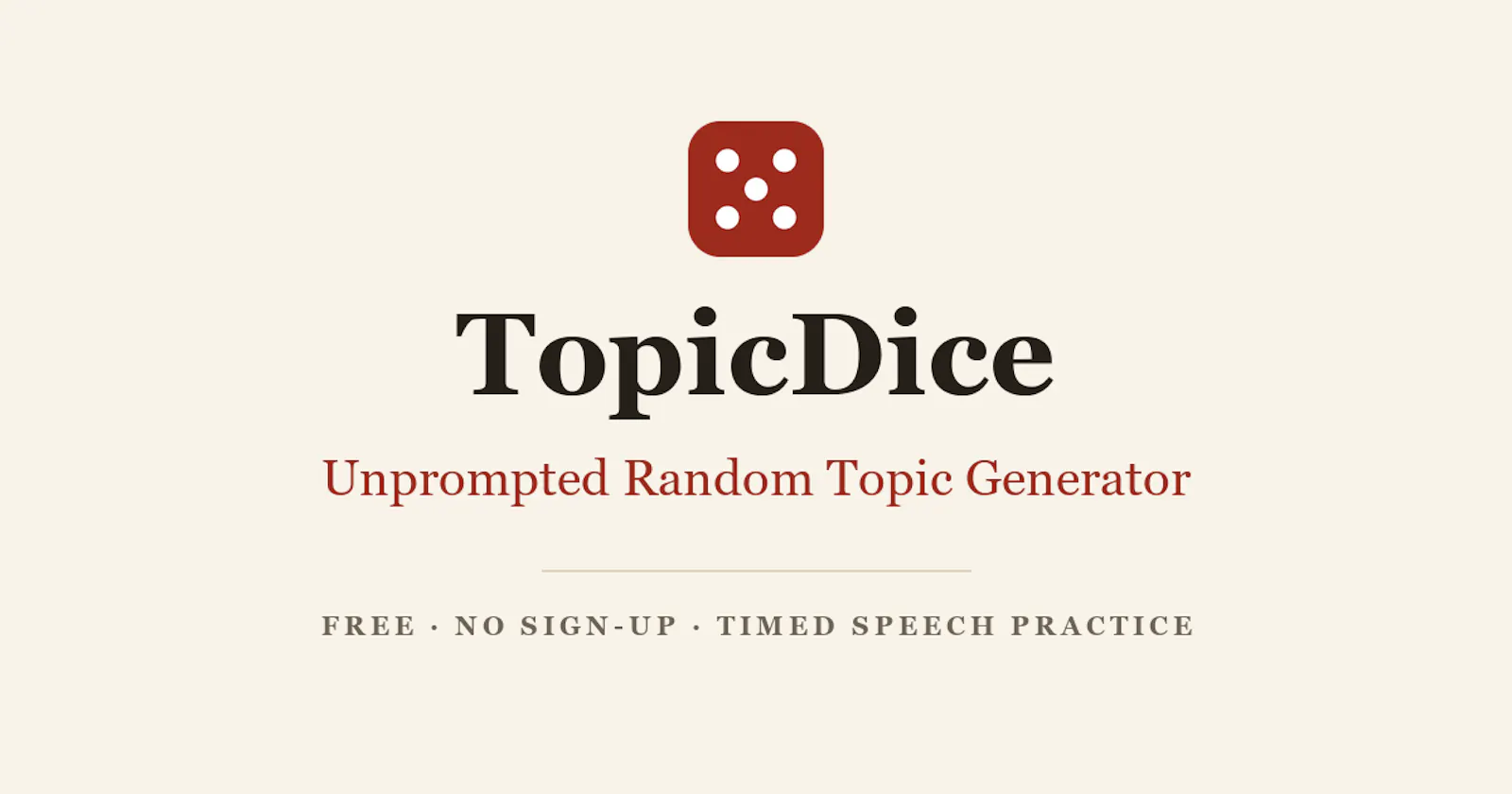 TopicDice screenshot 1