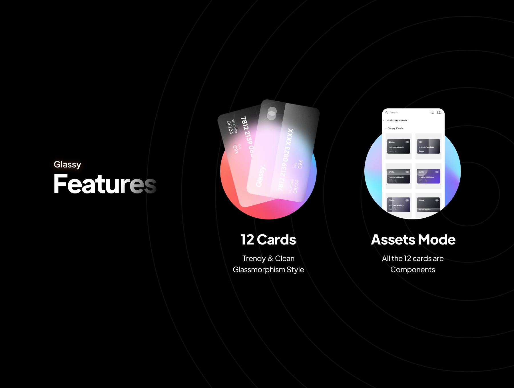 Glassy - Trendy Glassmorphism Cards gallery image