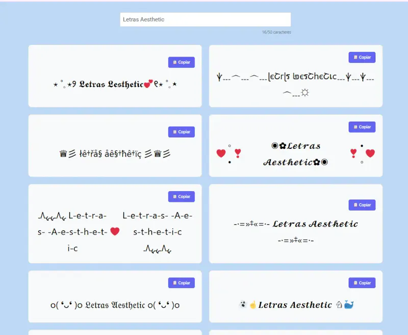 Letras Bonitas screenshot 1