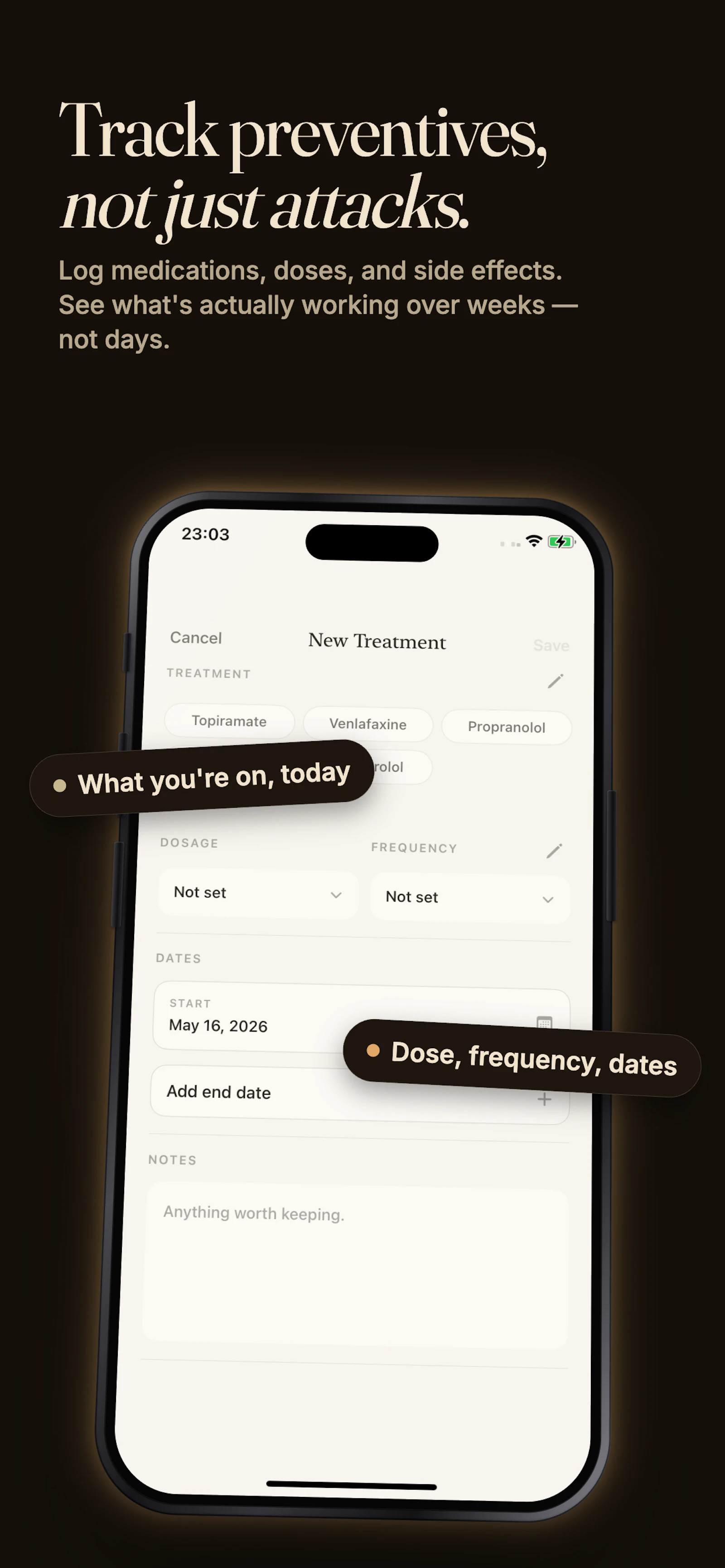 SereneHead: Voice-first migraine tracker screenshot 8