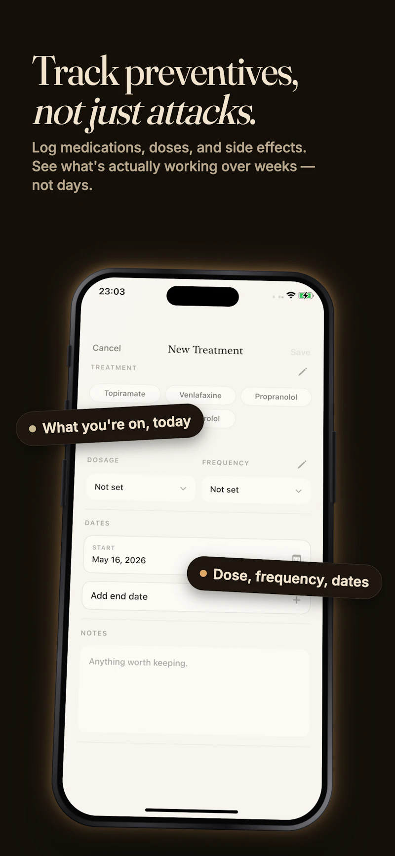 SereneHead: Voice-first migraine tracker screenshot 8