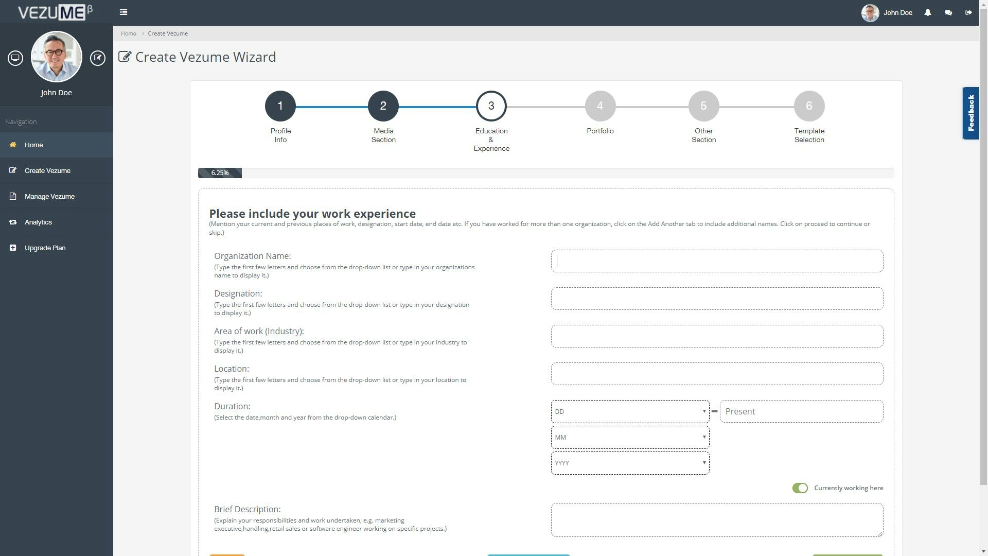 Vezume gallery image