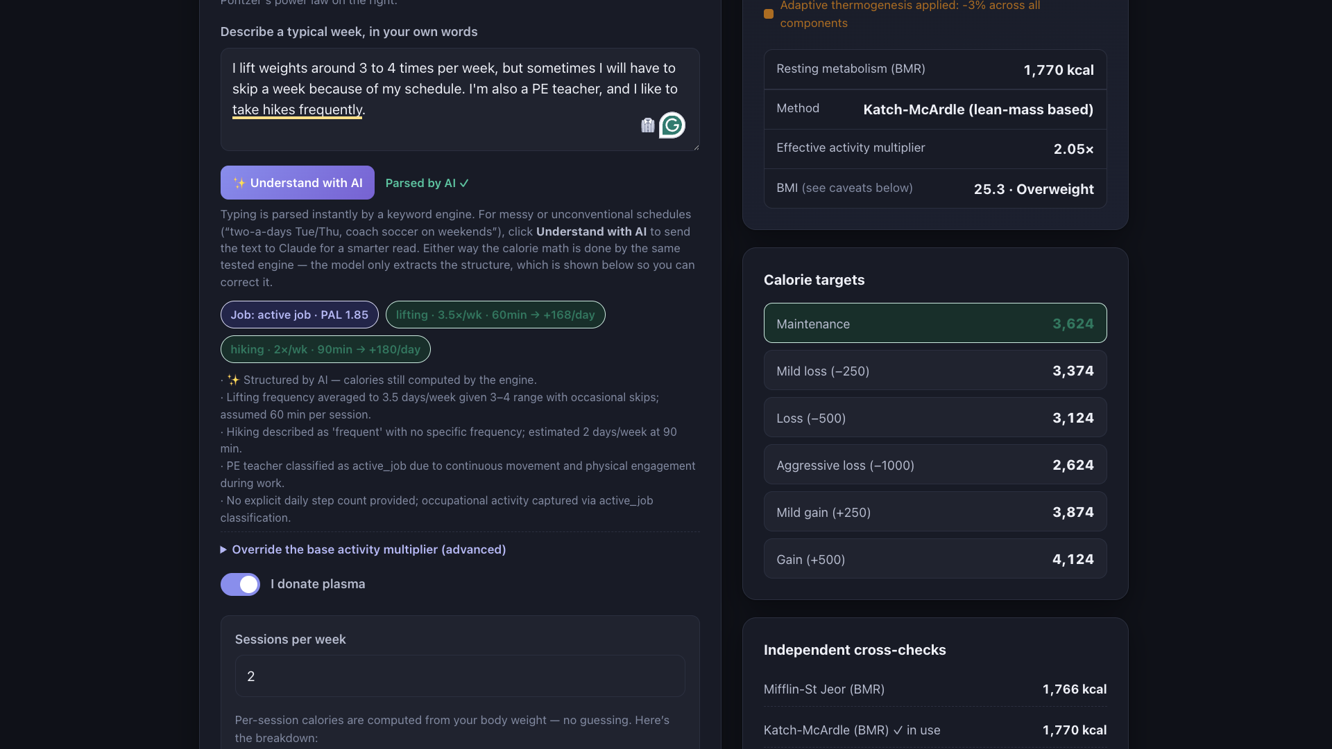 Adaptive TDEE Calculator gallery image