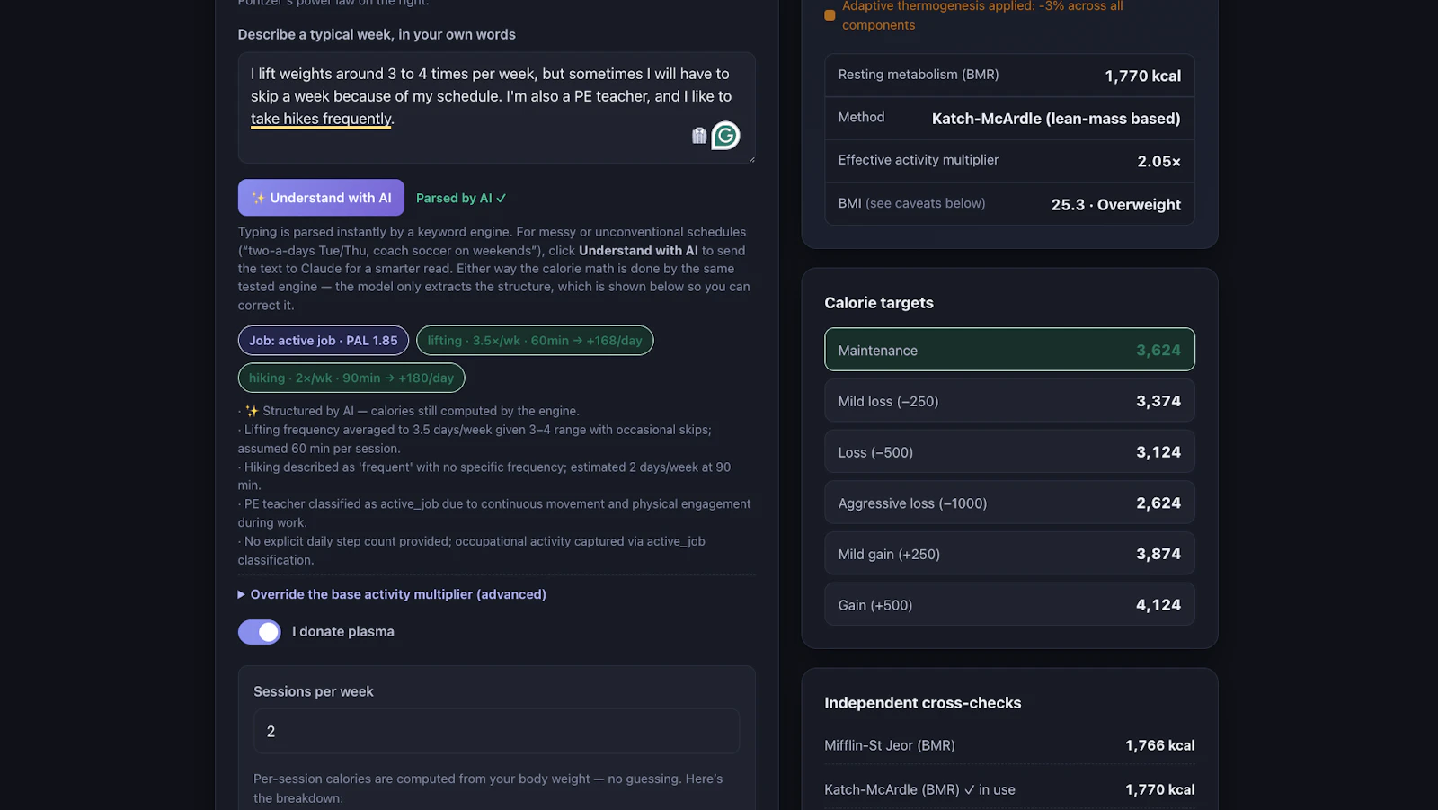 Adaptive TDEE Calculator screenshot 4