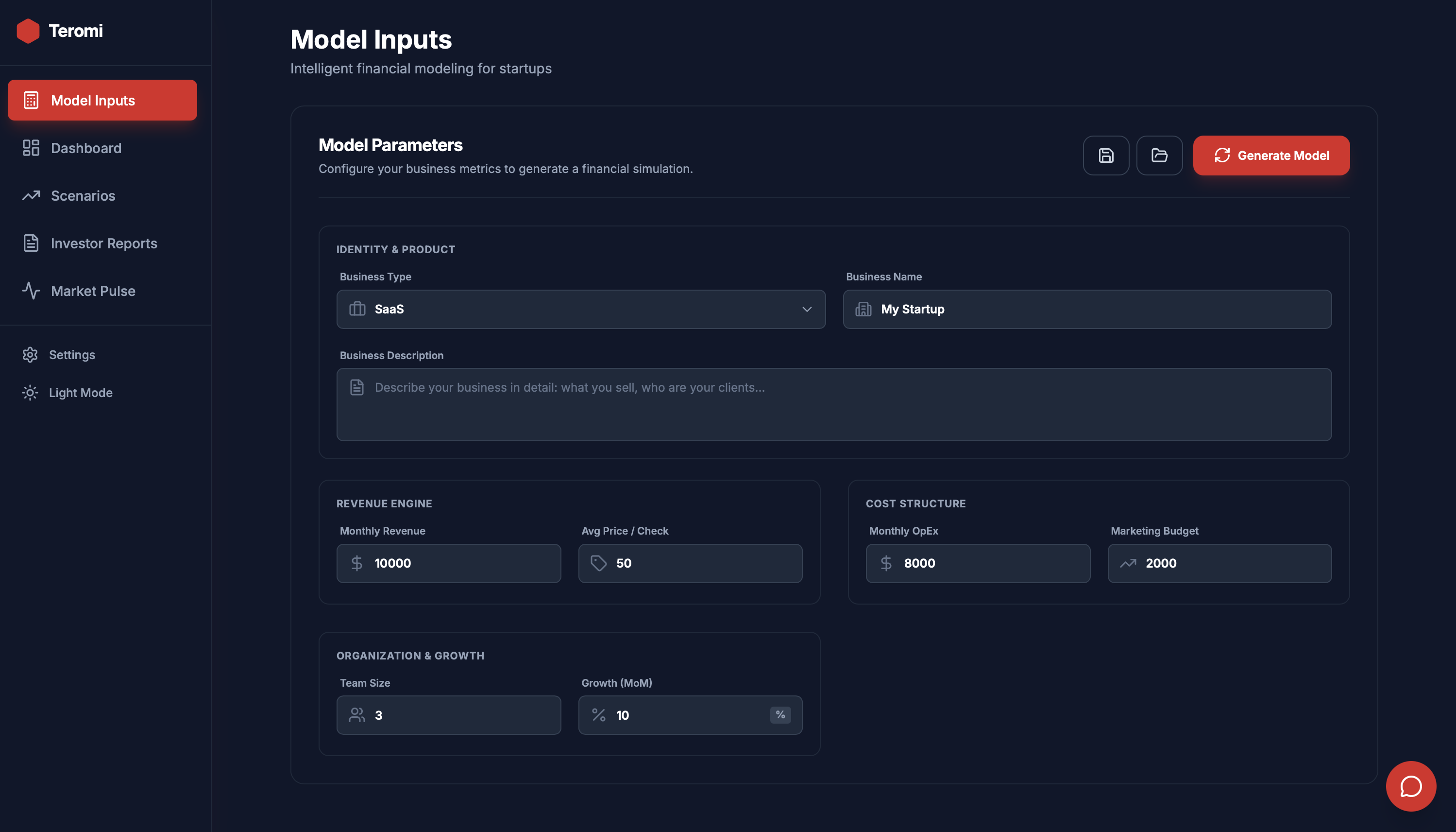 Teromi - Screenshot 2 showing product features and functionality