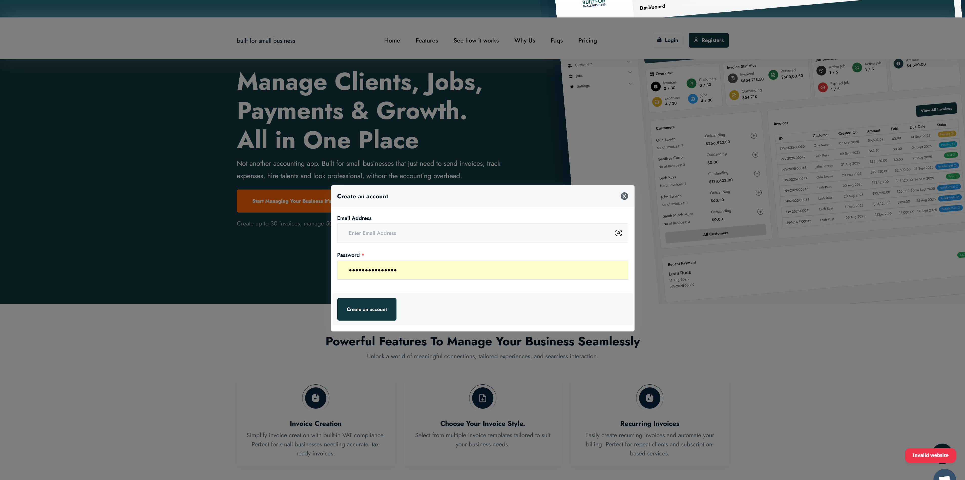 Média Construit pour les petites entreprises - Regardez professionnel, être payé plus rapidement et souligner moins. 3