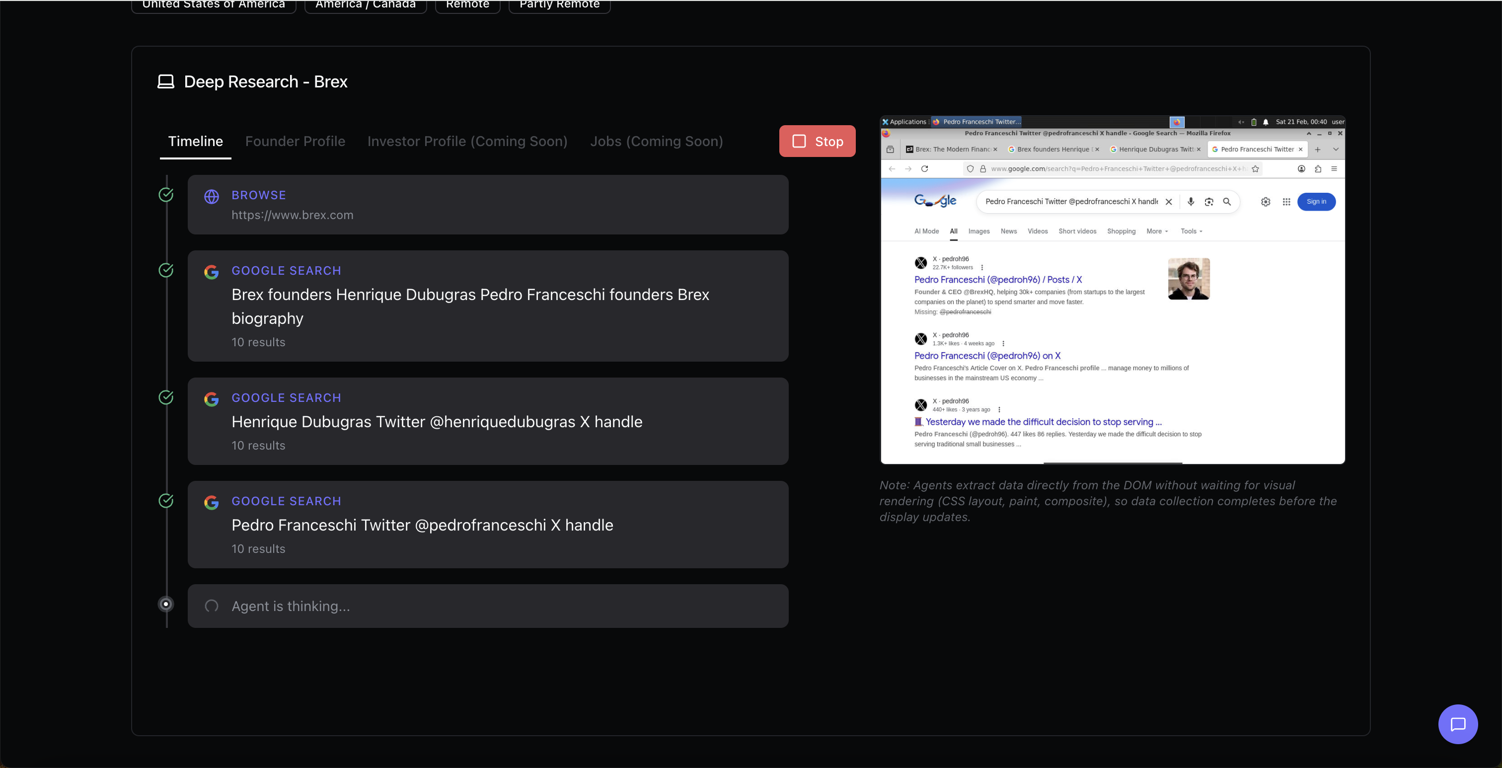 YC Agent - Main product screenshot demonstrating key features and user interface