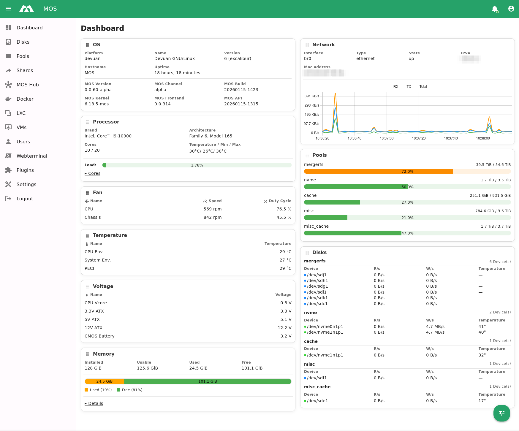 MOS - Screenshot 2 showing product features and functionality