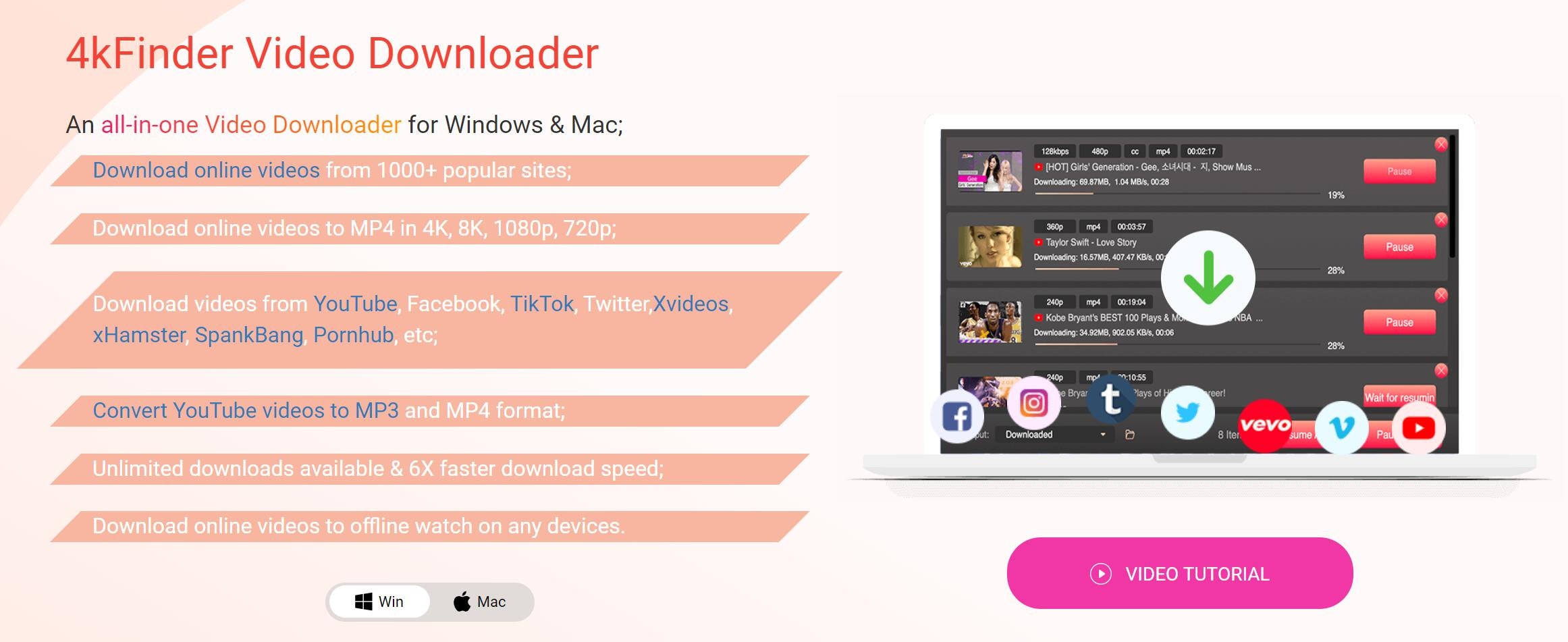 4kFinder Video Downloader media 10