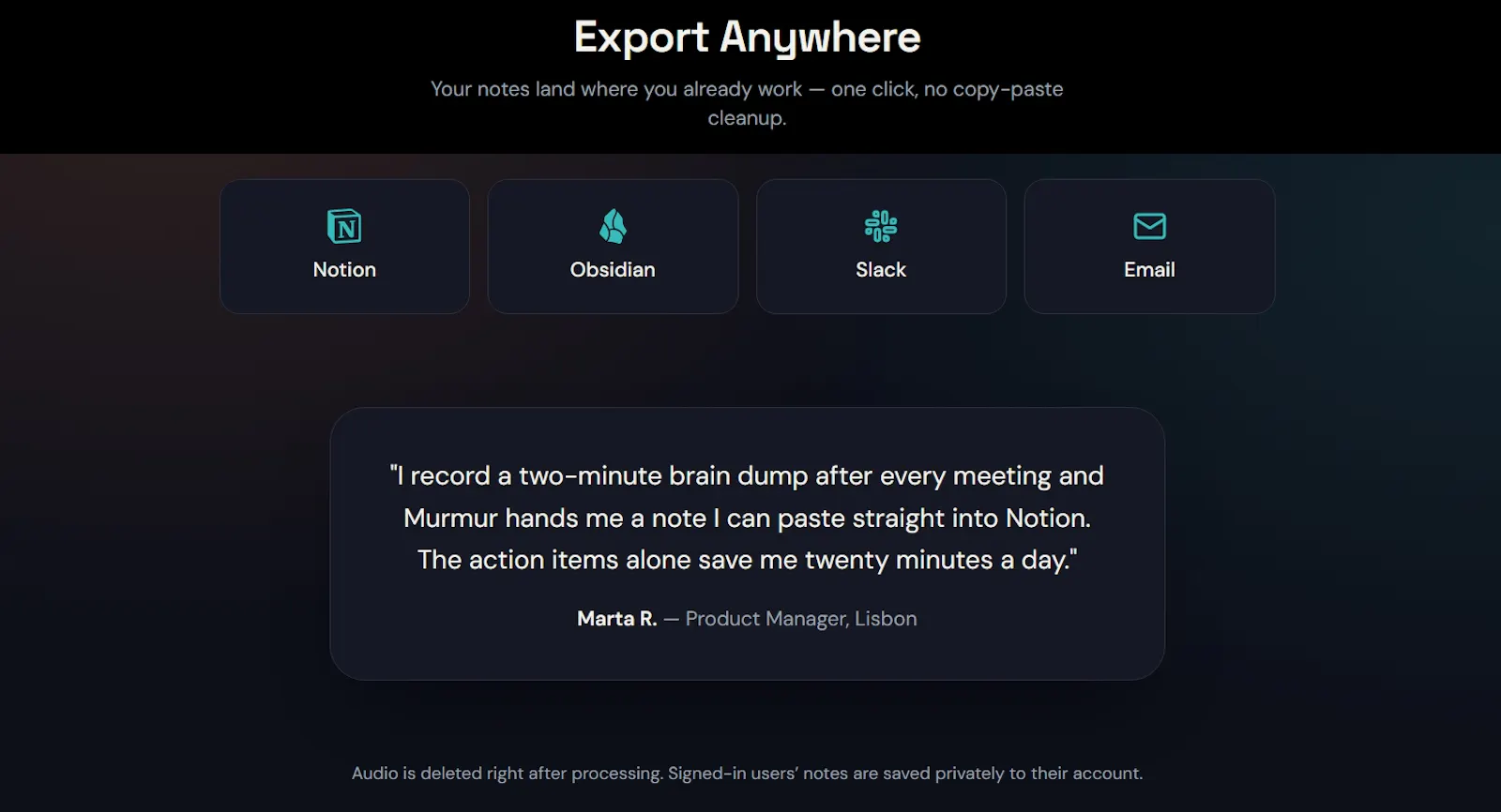 Murmur screenshot 3