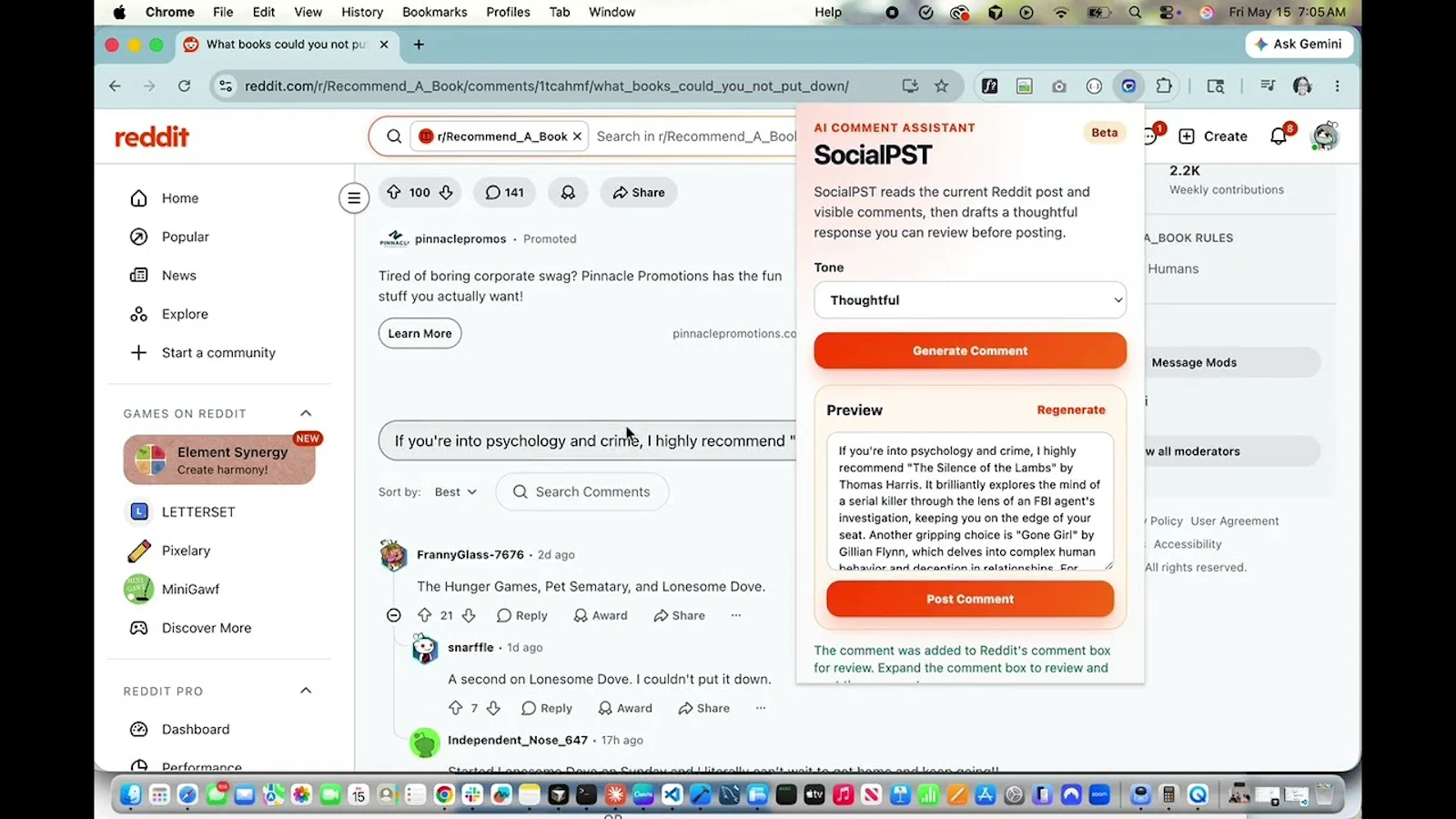 SocialPST screenshot 1 (video preview)