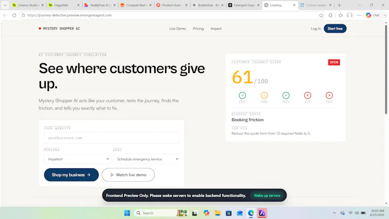 Mystery Shopper AI screenshot 1